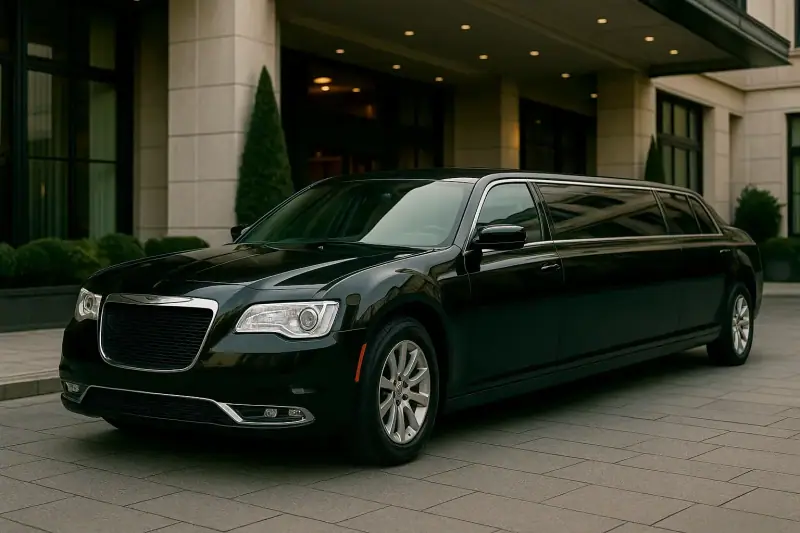 Black stretch limousine for limo rental Black stretch limousine for limo rental
